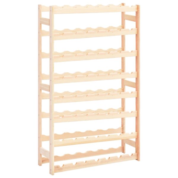 vidaXL Wine Rack for 56 Bottles Solid Wood Pine - Image 1