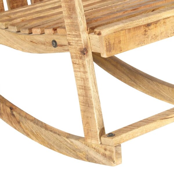 vidaXL Garden Rocking Chair Solid Mango Wood - Image 6