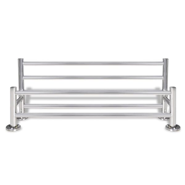 vidaXL Stainless Steel Towel Rack 6 Tubes - Image 4