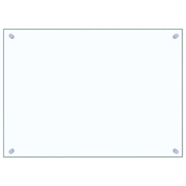 vidaXL Kitchen Backsplash Transparent 70x50 cm Tempered Glass - Image 2