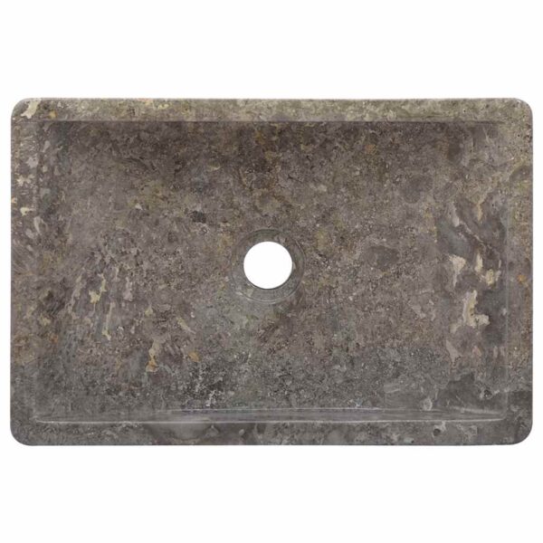 vidaXL Sink 45x30x12 cm Marble High Gloss Grey - Image 7