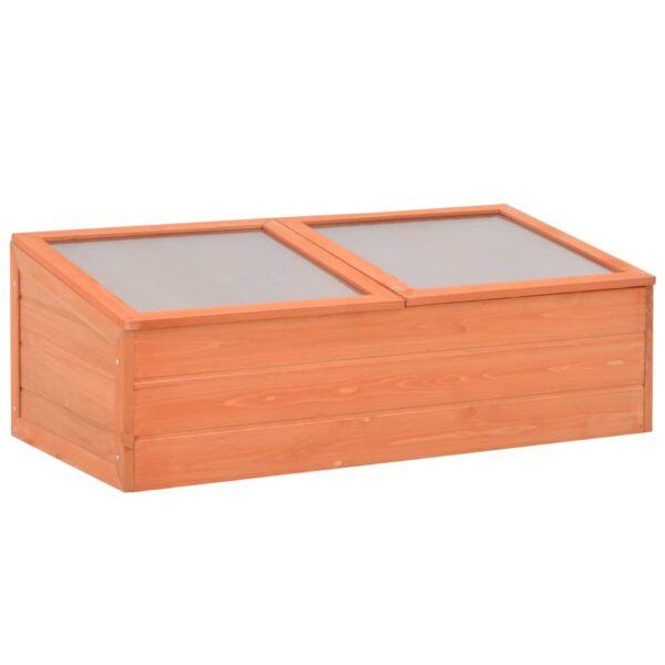 vidaXL Greenhouse Wood 100x50x34 cm - Image 1