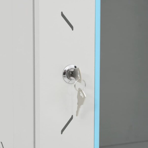 vidaXL 9U Wall Mounted Network Cabinet 19" IP20 53x40x45 cm - Image 7