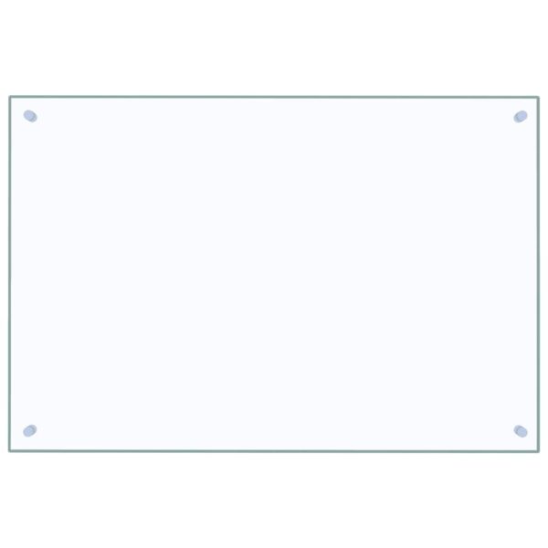 vidaXL Kitchen Backsplash Transparent 90x60 cm Tempered Glass - Image 2