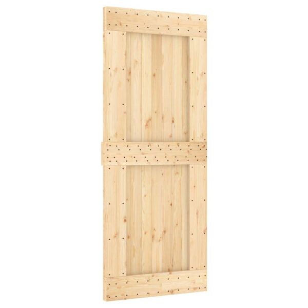 vidaXL Door NARVIK 85x210 cm Solid Wood Pine - Image 2
