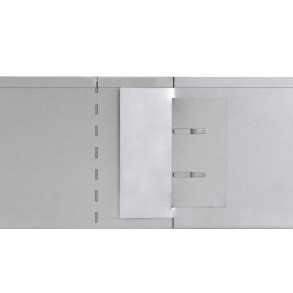 vidaXL Set of 5 Flexible Lawn Fence Galvanised Steel 100 x 14 cm - Image 7