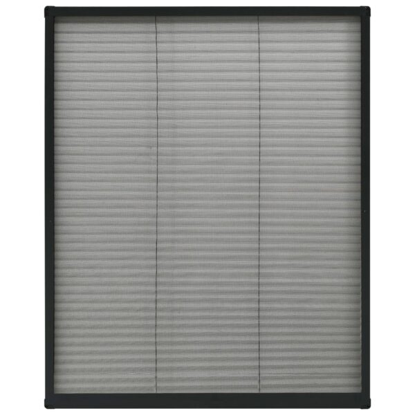 vidaXL Plisse Insect Screen for Windows Aluminium Anthracite 80x100 cm - Image 2