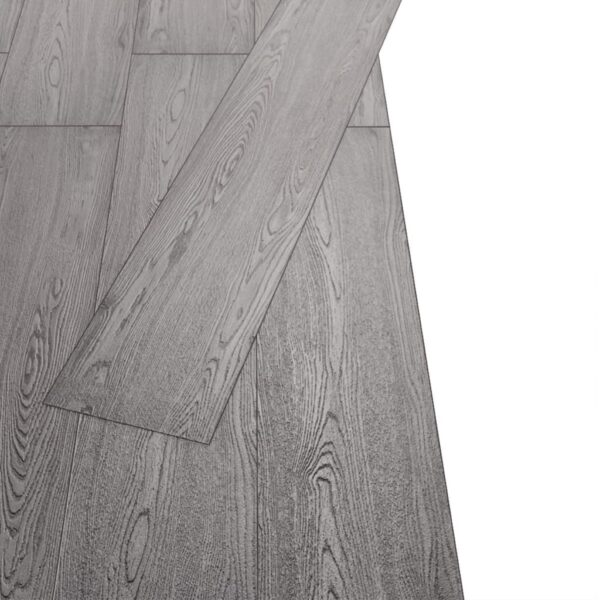 vidaXL Non Self-adhesive PVC Flooring Planks 5.26 m² 2 mm Dark Grey - Image 3