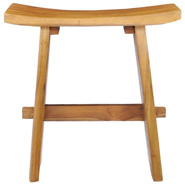 vidaXL Stool Solid Teak Wood - Image 2