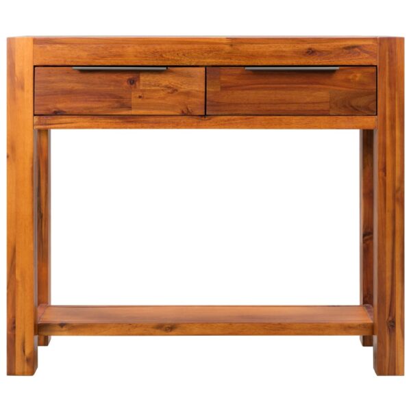 vidaXL Console Table Solid Acacia Wood 86x30x75 cm - Image 2