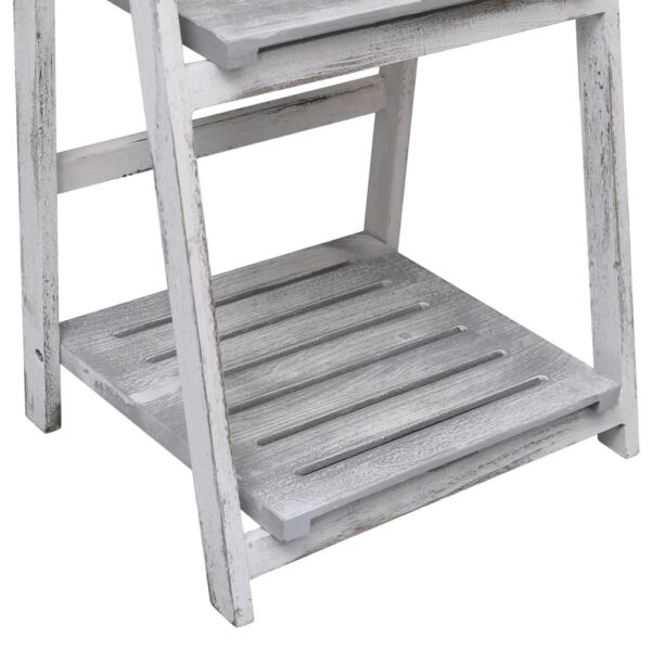 vidaXL 4-Tier Plant Stand Grey 43x33x113 cm Wood - Image 6