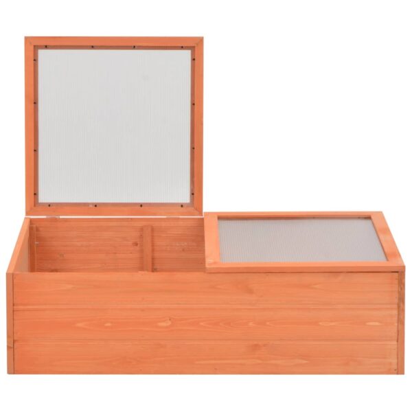 vidaXL Greenhouse Wood 100x50x34 cm - Image 3