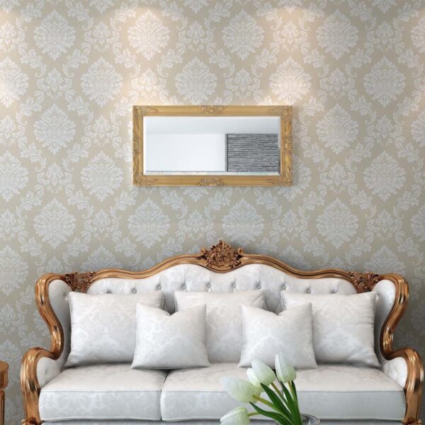 vidaXL Wall Mirror Baroque Style 100x50 cm Gold - Image 2