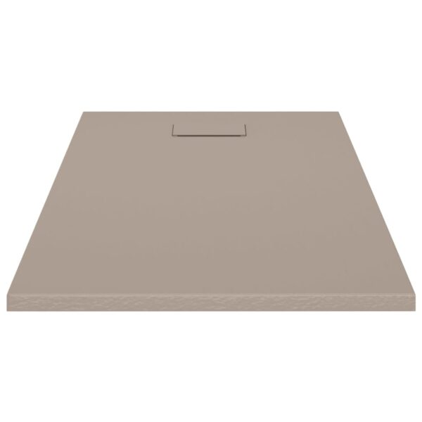 vidaXL Shower Base Tray SMC Brown 120x70 cm - Image 4