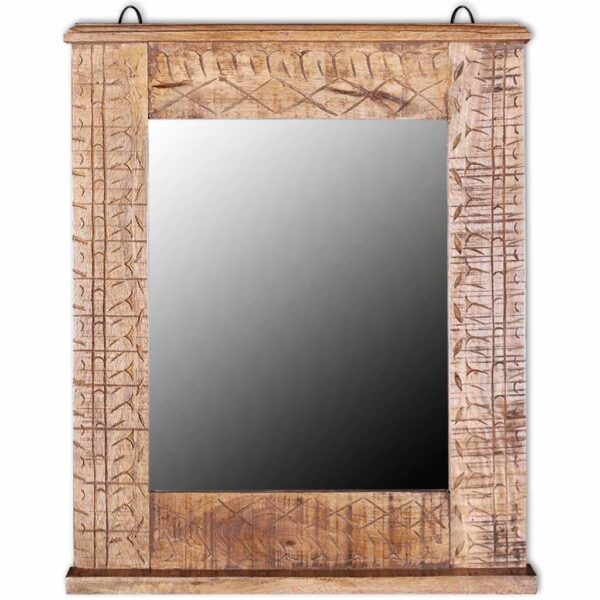 vidaXL Bathroom Vanity Cabinet with Mirror Solid Mango Wood - Image 11