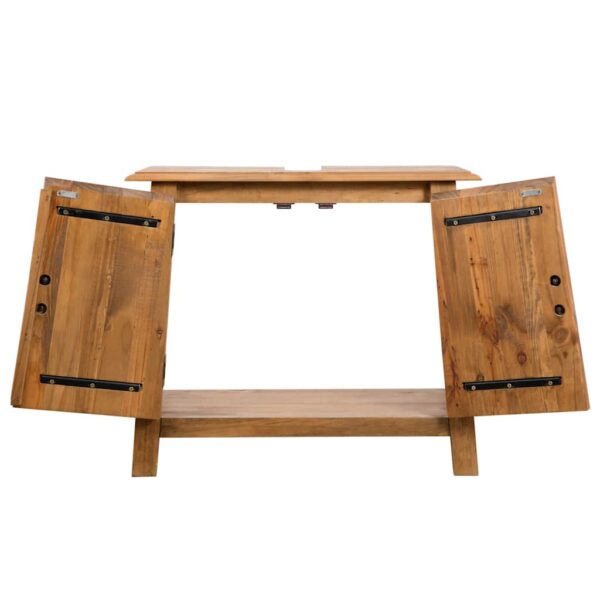vidaXL Bathroom Furniture Set Solid Pinewood - Image 7