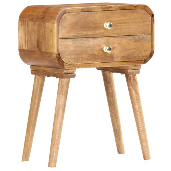 vidaXL Bedside Cabinet 43x30x58 cm Solid Mango Wood - Image 9