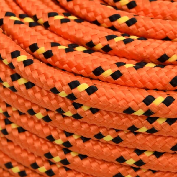 vidaXL Boat Rope Orange 10 mm 100 m Polypropylene - Image 4