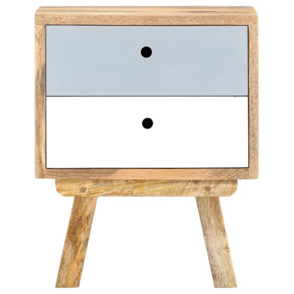 vidaXL Bedside Cabinet 40x35x50 cm Solid Mango Wood - Image 4