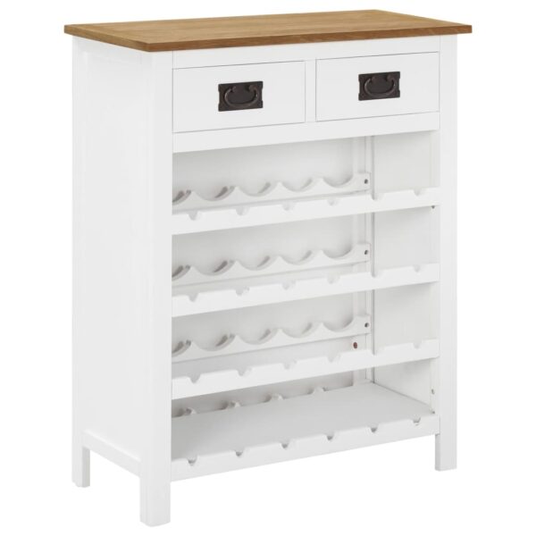 vidaXL Wine Cabinet 72x32x90 cm Solid Oak Wood - Image 1