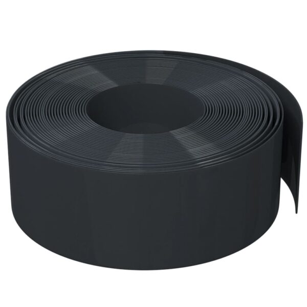 vidaXL Garden Edging Black 10 m 20 cm Polyethylene - Image 3