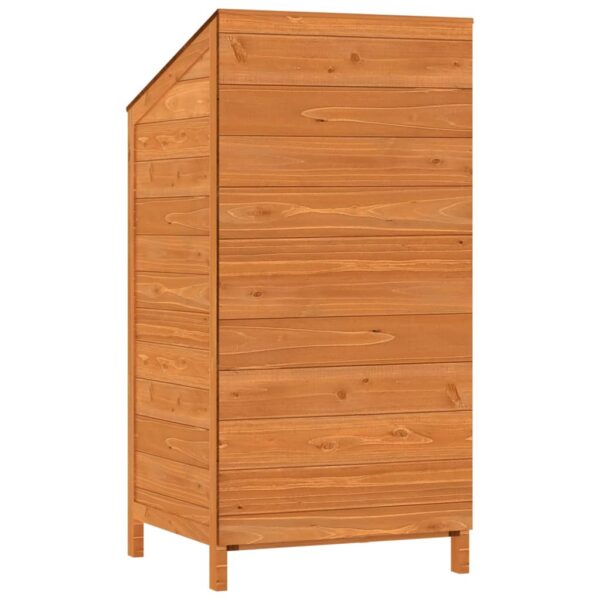 vidaXL Garden Shed Brown 55x52x112 cm Solid Wood Fir - Image 6