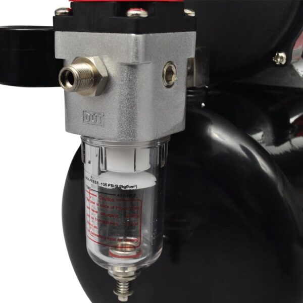 vidaXL Airbrush Compressor Set with 2 Pistols - Image 6