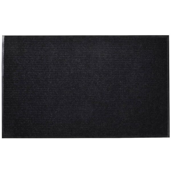 Black PVC Door Mat 90 x 150 cm - Image 1