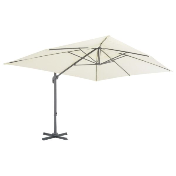 vidaXL Garden Parasol with Portable Base Sand - Image 3