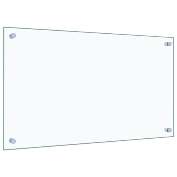 vidaXL Kitchen Backsplash Transparent 70x40 cm Tempered Glass - Image 5