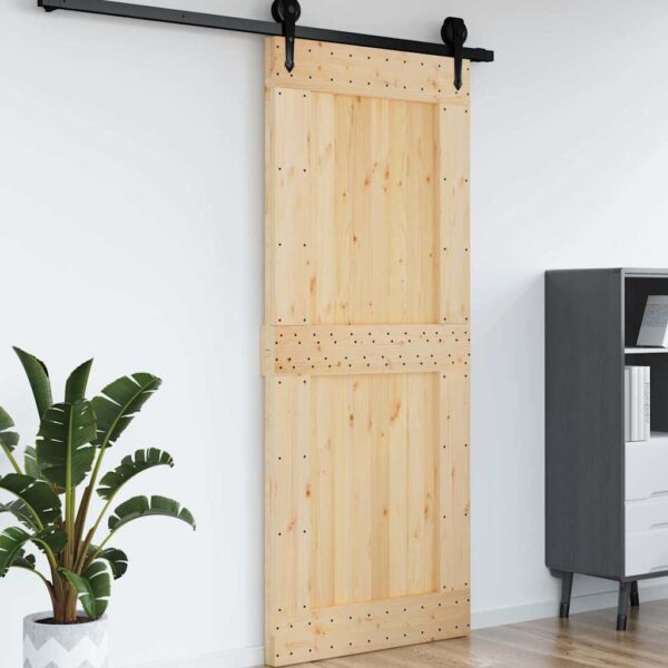 vidaXL Door NARVIK 95x210 cm Solid Wood Pine - Image 4