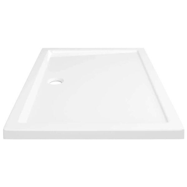 vidaXL Rectangular ABS Shower Base Tray White 70x100 cm - Image 5