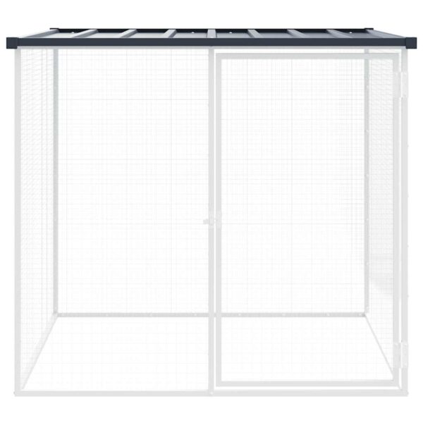 vidaXL Chicken Cage with Roof Anthracite 103x98x90 cm Galvanised Steel - Image 3