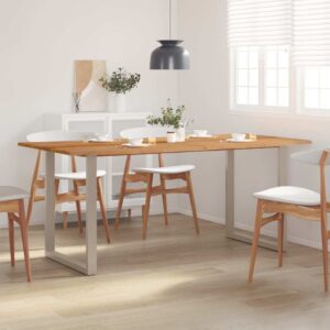 vidaXL Dining Table 180x90x76 cm Solid Acacia Wood
