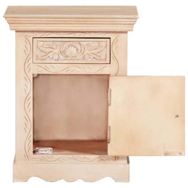 vidaXL Bedside Cabinet 40x30x50 cm Solid Mango Wood - Image 4