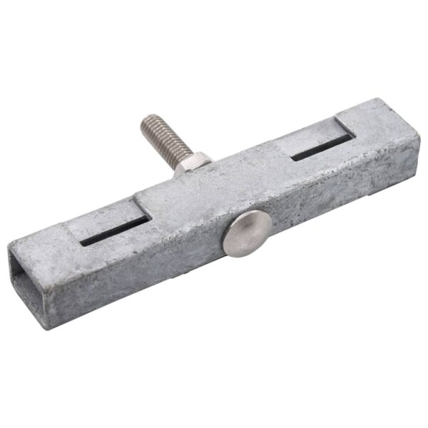 vidaXL Garden U Mat Connector 10 Sets Silver - Image 3
