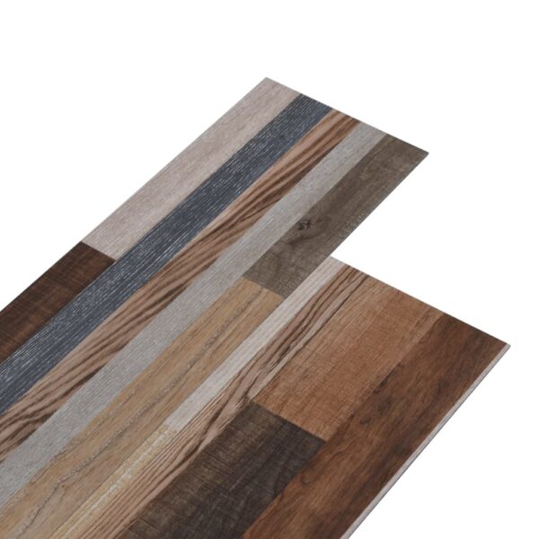 vidaXL PVC Flooring Planks 5.02 m² 2 mm Self-adhesive Multicolour - Image 2