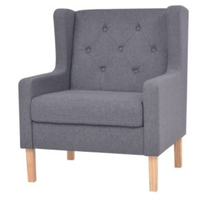 vidaXL Armchair Grey Fabric