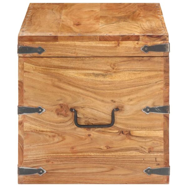 vidaXL Chest 90x40x40 cm Solid Acacia Wood - Image 3