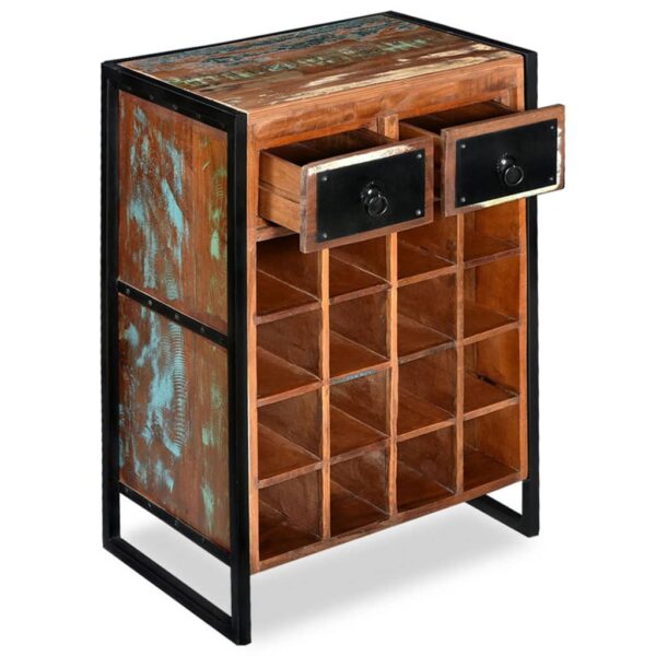 vidaXL Wine Rack for 16 Bottles Solid Reclaimed Wood - Image 4