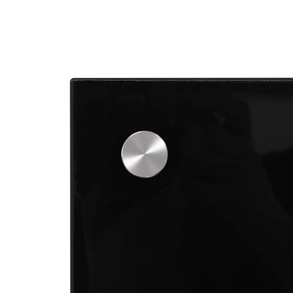 vidaXL Kitchen Backsplash Black 90x50 cm Tempered Glass - Image 8