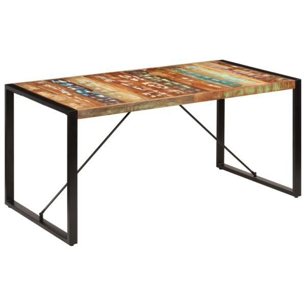 vidaXL Dining Table 160x80x75 cm Solid Reclaimed Wood - Image 13