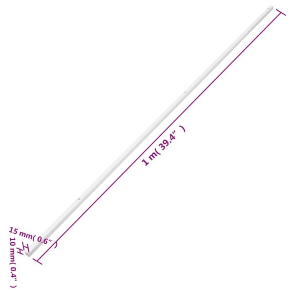 vidaXL Cable Trunking 15x10 mm 10 m PVC - Image 9