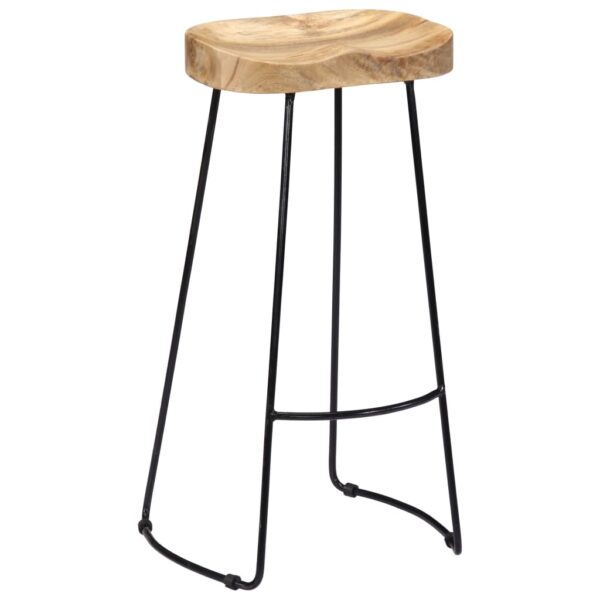 vidaXL Gavin Bar Stools 2 pcs Solid Mango Wood - Image 13