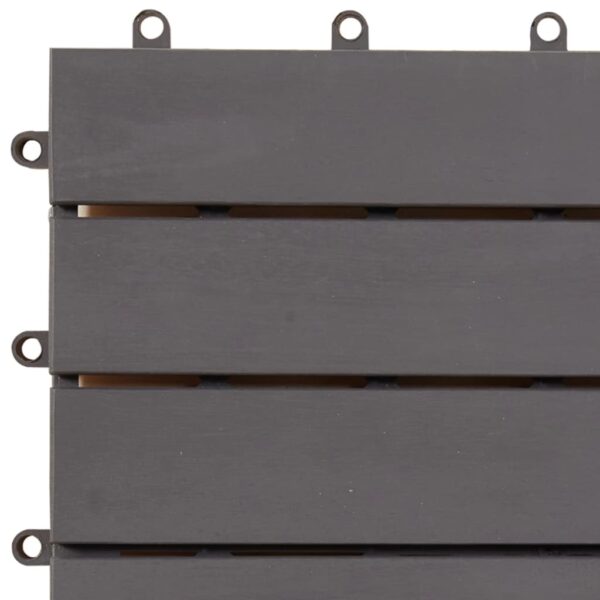 vidaXL Decking Tiles 20 pcs Grey Wash 30x30 cm Solid Acacia Wood - Image 7