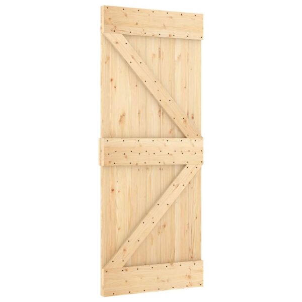 vidaXL Door NARVIK 85x210 cm Solid Wood Pine - Image 2
