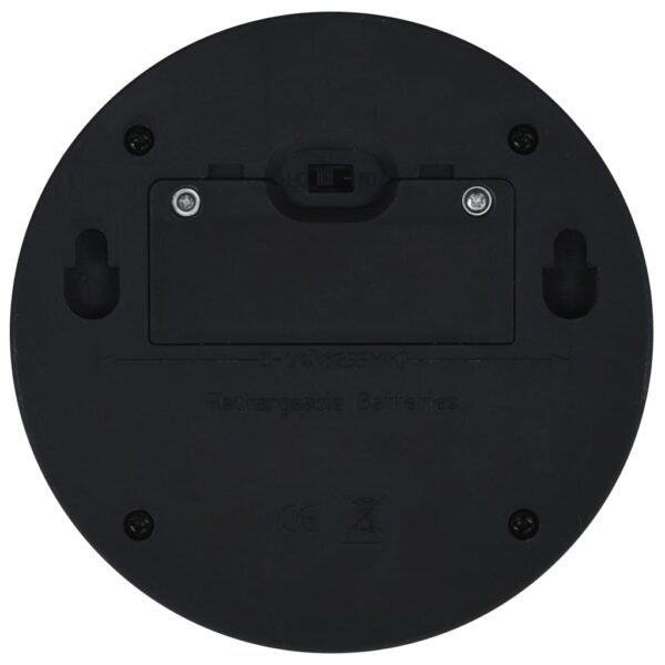 vidaXL Outdoor Solar Wall Lamps LED 24 pcs Round Black - Image 8