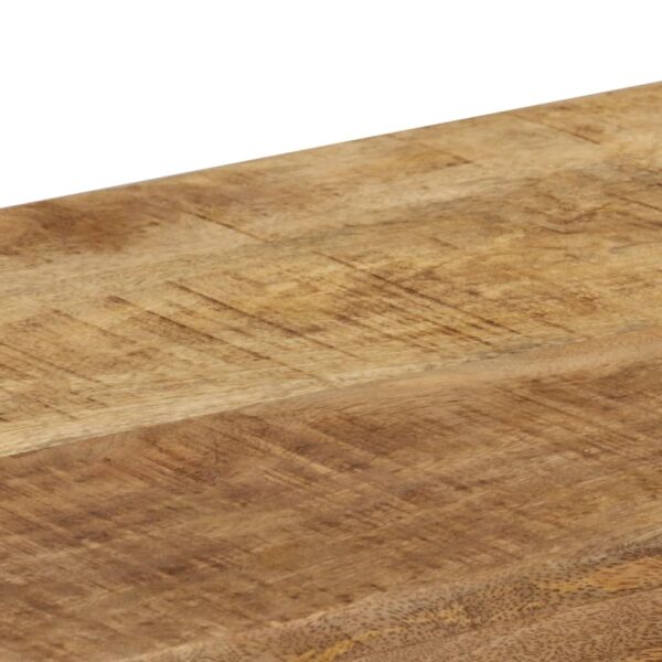 vidaXL Console Table 120x35x76 cm Solid Wood Mango and Steel - Image 6