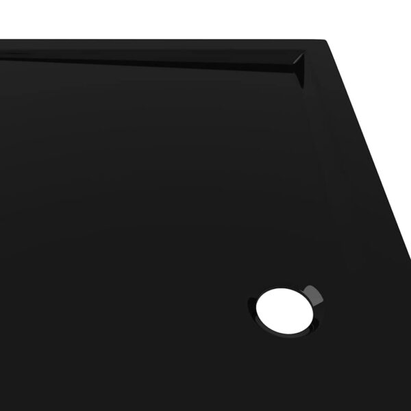 vidaXL Rectangular ABS Shower Base Tray Black 80x120 cm - Image 7