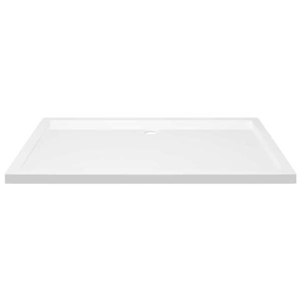 vidaXL Rectangular ABS Shower Base Tray White 70x120 cm - Image 4